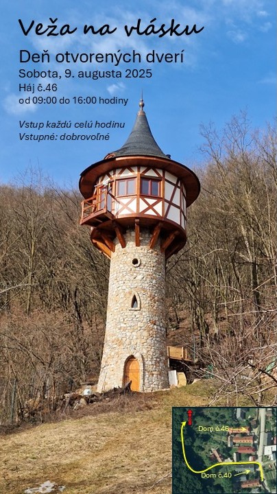 Rozprávková Veža na vlásku v obci Háj: Deň otvorených dverí pre každého! 🏰