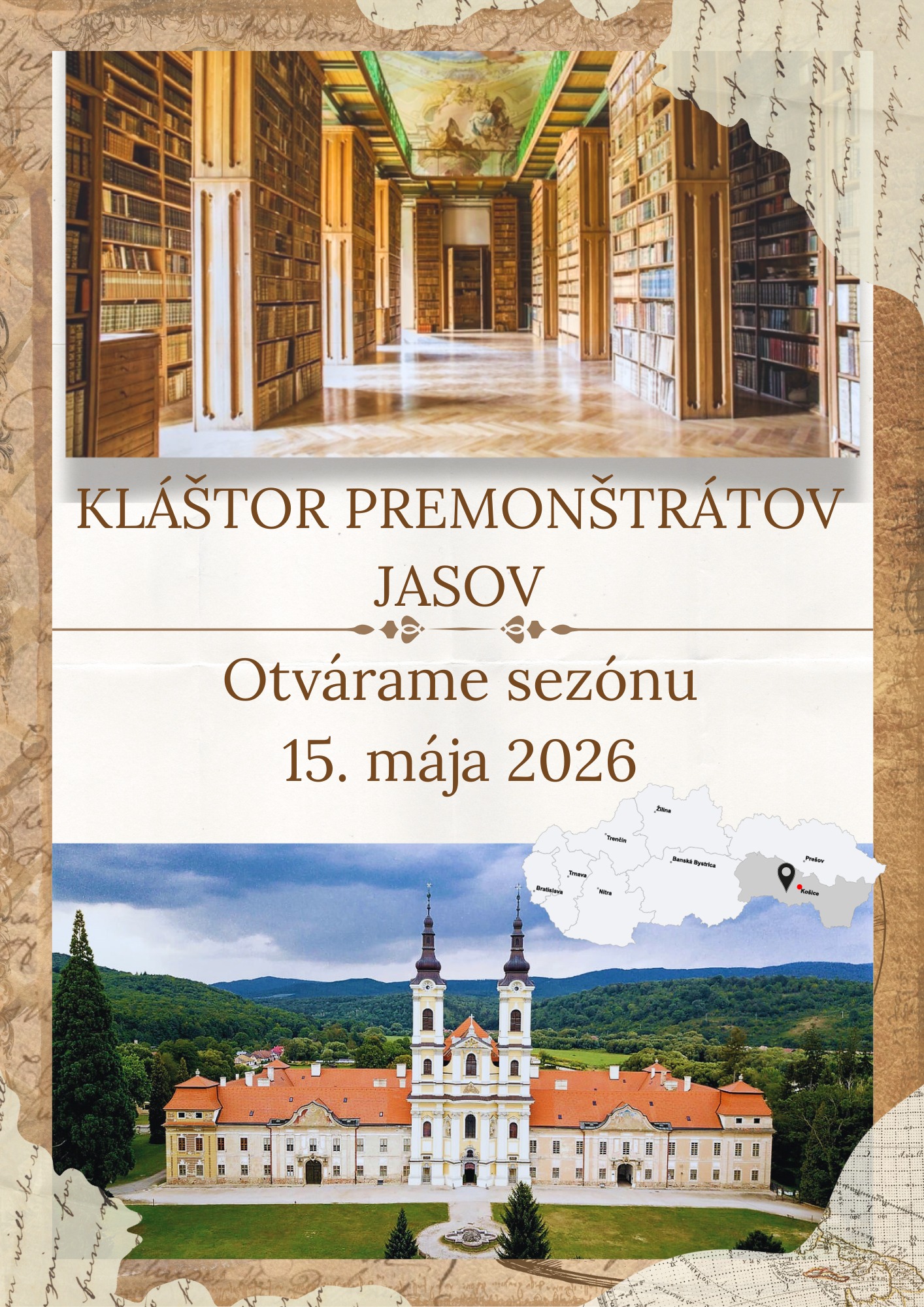 Premonštrátsky kláštor Jasov : Prehliadky / Otváracie hodiny