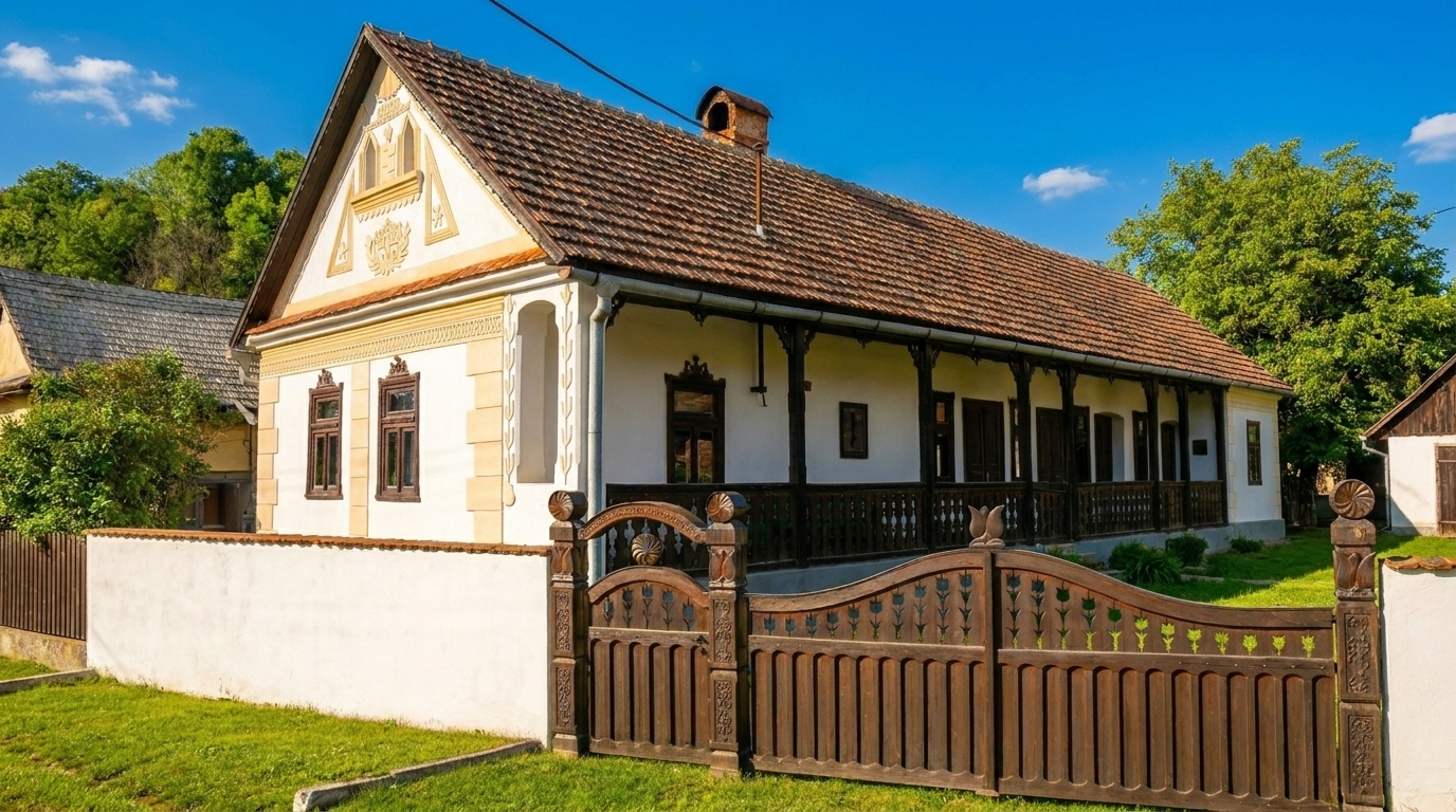 Ľudová architektúra v Silickej Jablonici – roľnícke domy typu Palóc