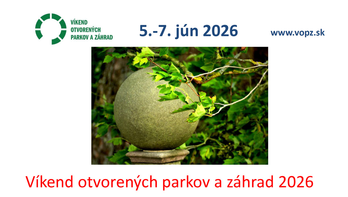 Víkend otvorených parkov a záhrad v Háji