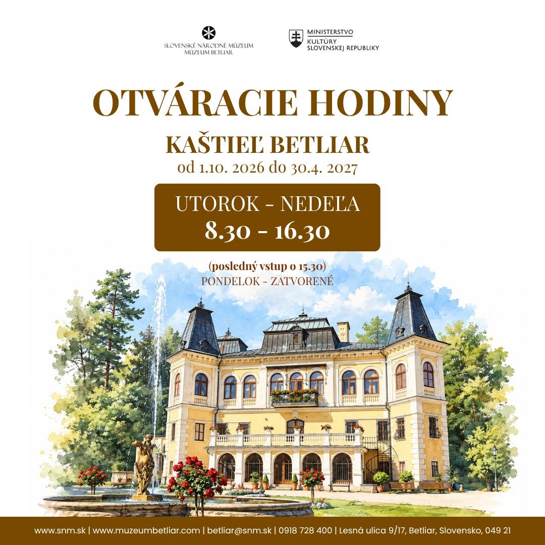 MÚZEUM BETLIAR – otváracie hodiny a vstupné