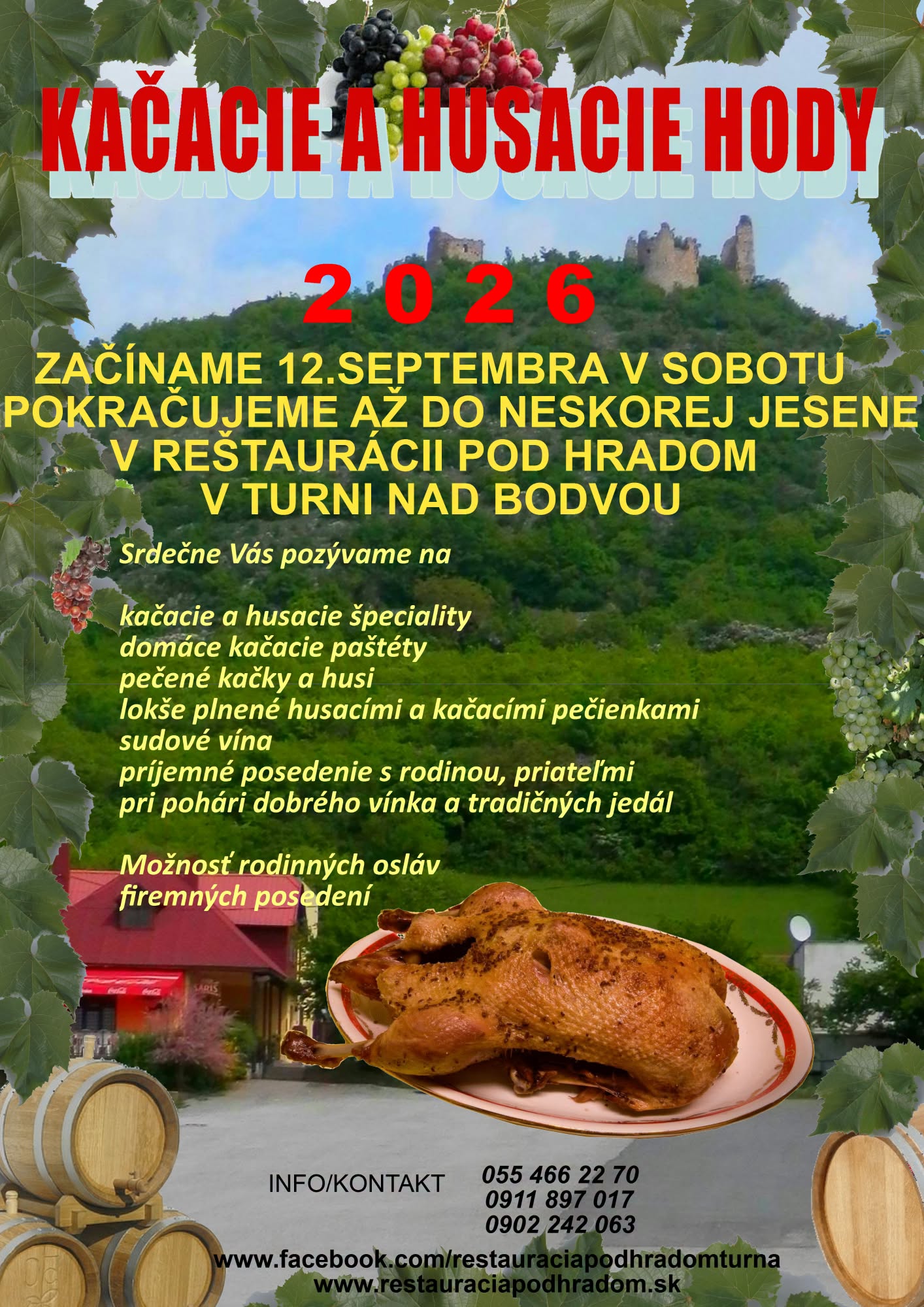 Kačacie a husacie hody 2026