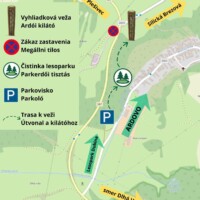 Vyhliadková veža Ardovo - parkovisko Vyhliadková veža Ardovo