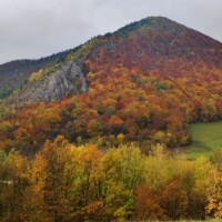 Pohľad na vrch Drieňovec (804 m n.m.) NPR Drieňovec