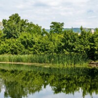 Kaštieľ v Turni nad Bodvou - jazierko okolo roku 1920 Kaštieľ v Turni nad Bodvou