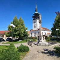 Barokový Morový stĺp Panny Márie - Immaculaty v Medzeve