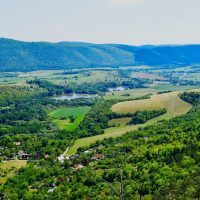 Pohľad na Hrušovské rybníky zo Sorošky Pohľad na Hrušovské rybníky zo Sorošky