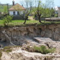 Ťažba travertínu v obci Hrhov Hrhovský vodopád medzi domami a vyvieračka Féj