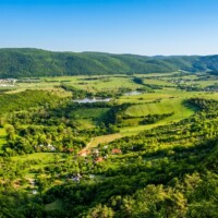Pohľad na Hrušovské rybníky zo Sorošky Pohľad na Hrušovské rybníky zo Sorošky
