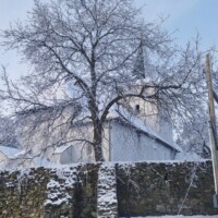 Evanjelický kostol z 13.storočia v obci Brzotín