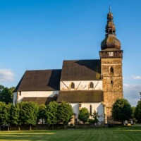 Evanjelický-gotický kostol v obci Štítnik v roku 1905 Evanjelický-gotický kostol v obci Štítnik