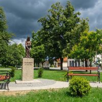 Mesto Moldava nad Bodvou - socha svätej Alžbety Uhorskej Mesto Moldava nad Bodvou